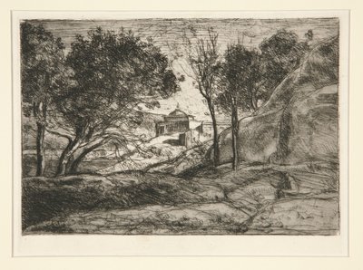 Souvenir de Toscane (minnet från Toscana) av Jean-Baptiste-Camille Corot