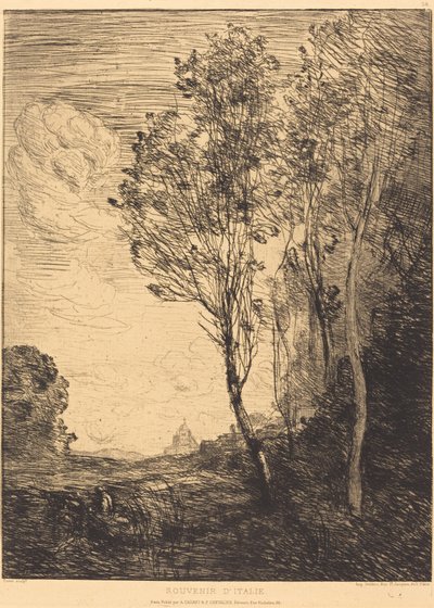 Erinnerung an Italien, 1866 von Jean Baptiste Camille Corot