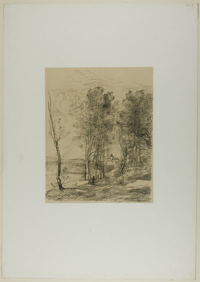 Der Glockenturm von St. Nicolas-lez-Arras von Jean-Baptiste-Camille Corot