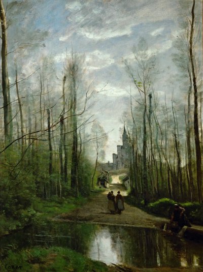 Kyrkan Marissel, nära Beauvais av Jean Baptiste Camille Corot