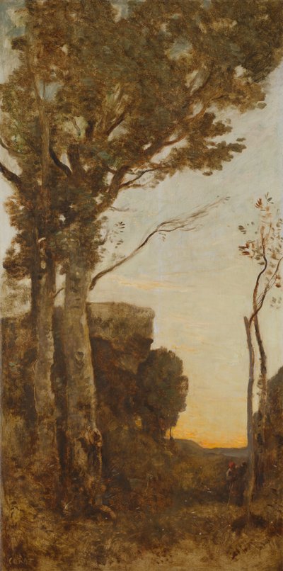 Die vier Tageszeiten (Morgen) von Jean-Baptiste-Camille Corot