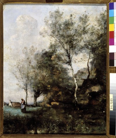 Die Birke von Jean Baptiste Camille Corot