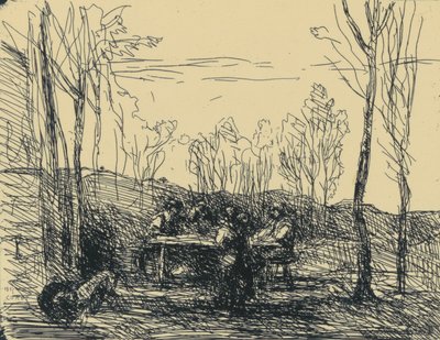 Ein Frühstück in der Lichtung von Jean-Baptiste-Camille Corot