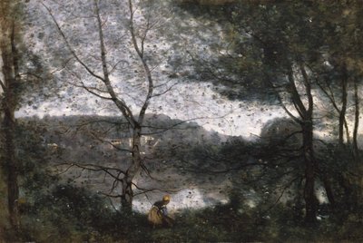 Ville-dAvray, 1870. av Jean-Baptiste-Camille Corot