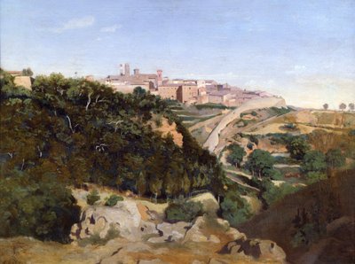 Volterra, 1834 av Jean Baptiste Camille Corot