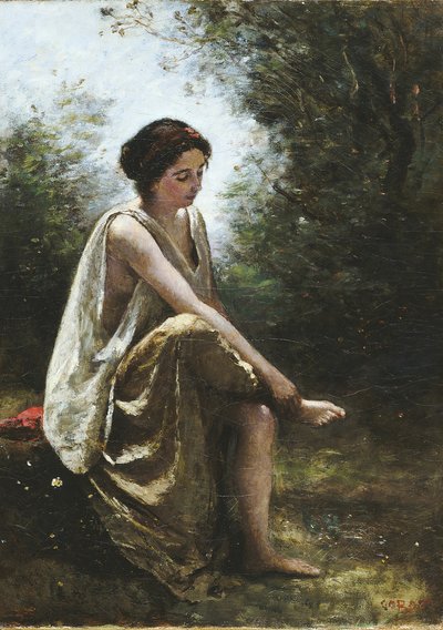 Sårade Eurydice, 186870. av Jean Baptiste Camille Corot