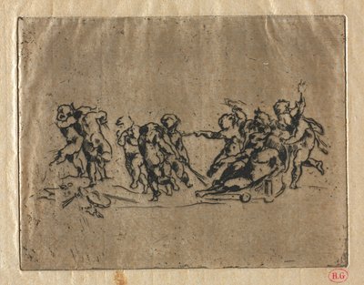 Bacchanal med barn och vagn av Jean Baptiste Carpeaux