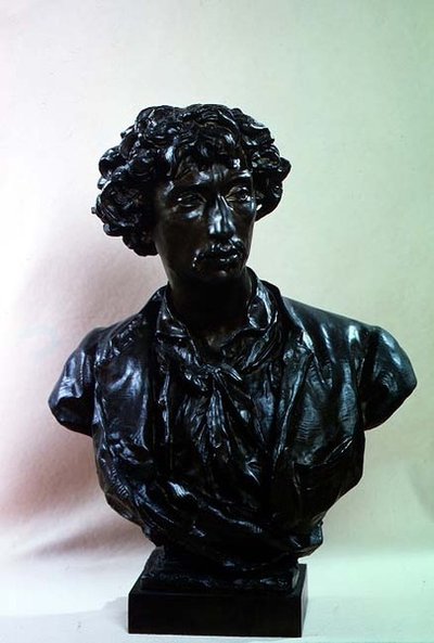 Byst av Charles Garnier (1825-98) (brons) av Jean Baptiste Carpeaux