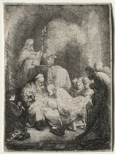 Omskärelsen: Liten tallrik av Jean Baptiste Carpeaux