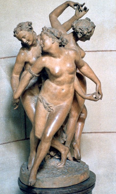 De tre nåderna, c1847-1875 av Jean Baptiste Carpeaux