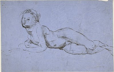Ung pojke liggande av Jean Baptiste Carpeaux