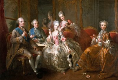 Chokladkoppen Familjen Penthièvre av Jean Baptiste Charpentier