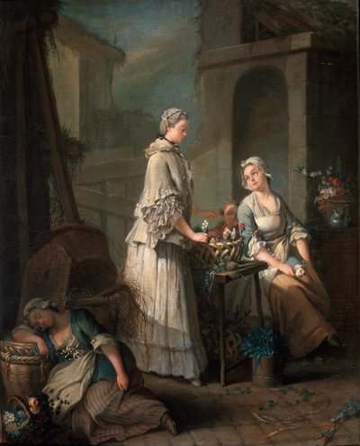 En blomsterflicka, c1795-c1799. av Jean Baptiste Charpentier the Elder