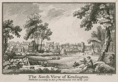 Den södra utsikten över Kensington av Jean Baptiste Claude Chatelain