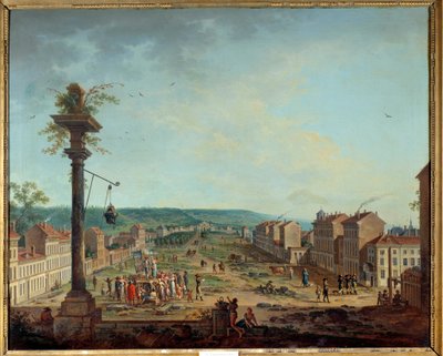 Greves plats i Nancy. Målning av Jean Baptiste Claudot (1733-1805) av Jean Baptiste Claudot