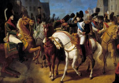 Napoleon I dekorerade i Tilsit (Tilsitt) Grenadier Lazareff från Legion d