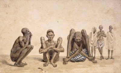 Slavar från Rio Janeiro, ca. 1825-6 av Jean Baptiste Debret