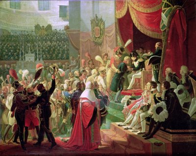 Den första utdelningen av hederslegionens kors i Invalideskyrkan, 14 juli 1804, 1812 av Jean Baptiste Debret