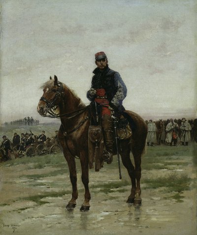 En beriden officer av Jean-Baptiste Edouard Detaille