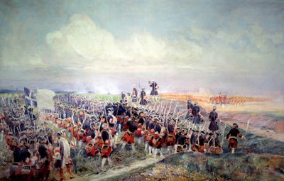 Frälsning före slaget vid Fontenoy den 11/05/1745 Målning av Edouard Detaille (1848-1912). 1912 Sön. 2,1x3,2 m Paris, Musee de l