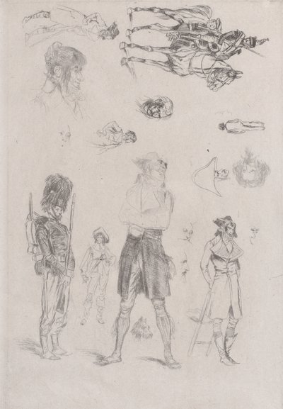 Skissblad Skissblad, 1868. av Jean-Baptiste Edouard Detaille