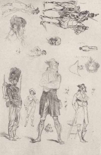 Skissblad Skissblad, 1868. av Jean-Baptiste Edouard Detaille