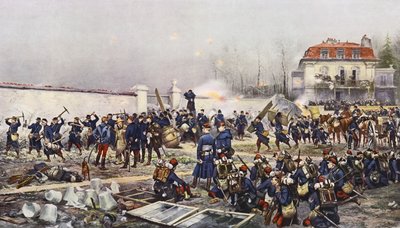 Champignys försvar av Jean-Baptiste Edouard Detaille
