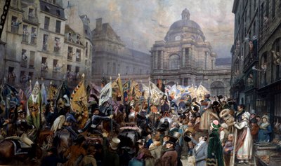 överlämnades till trofeernas senat efter slaget vid Ulm och Austerlitz (1 januari av Jean Baptiste Edouard Detaille