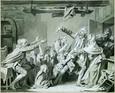 En far förbannar sin otacksamme son av Jean Baptiste Greuze