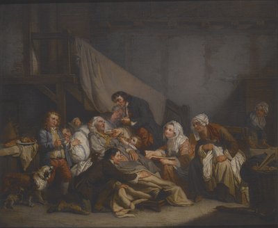 Death of an Old Man (olja på duk) av Jean Baptiste Greuze