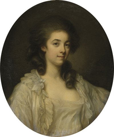 Franska: Portrait de Madame de Champcenetz Porträtt av Madame de Champcenetz av Jean Baptiste Greuze