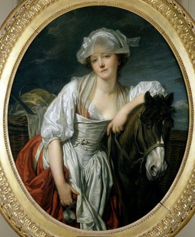 Mjölkpigan Målning av Jean Baptiste Greuze (1725-1805) 1700-talets sön. 1,06x0,86 m Paris, Louvren. av Jean Baptiste Greuze