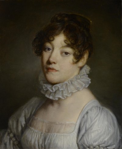 Porträtt av en ung kvinna av Jean Baptiste Greuze