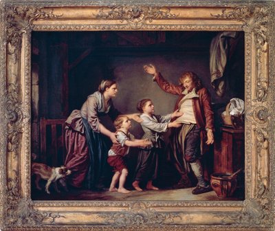 Drinkarens återkomst, av Jean-Baptiste Greuze (1725-1805) av Jean Baptiste Greuze