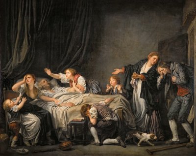 Fädernas förbannelse: Sonen straffad av Jean Baptiste Greuze