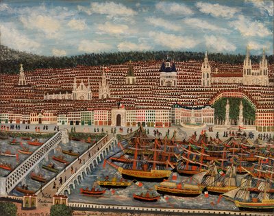 Utsikt över Bordeaux, 1884 av Jean-Baptiste Guiraud