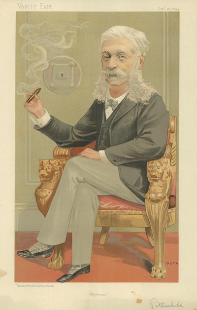 Baronen Alphonse de Rothschild av Jean Baptiste Guth