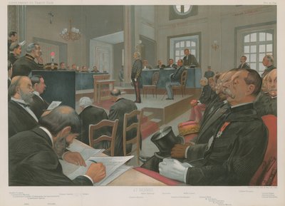Rättegången mot Dreyfus av Jean Baptiste Guth