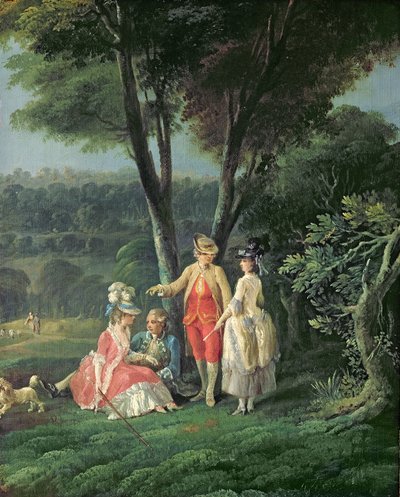 En promenad i parken av Jean Baptiste Hilair