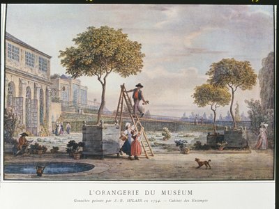 Orangeriet på museet i Paris 1794 av Jean Baptiste Hilair