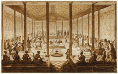 Orientalisk bankettscen av Jean Baptiste Hilaire