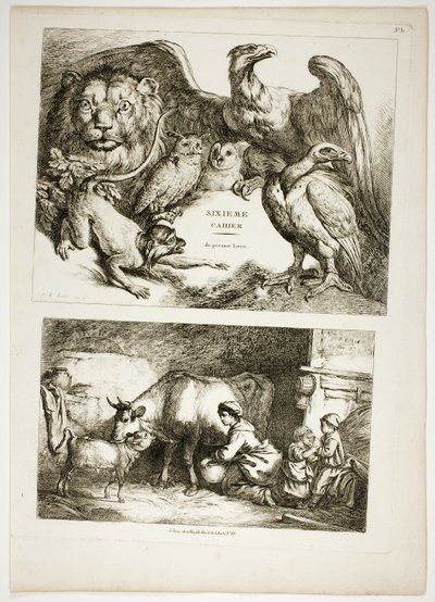 Plåt 31 av 38 från Oeuvres de J. B. Huet av Jean Baptiste Huet