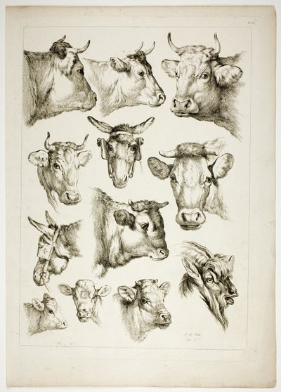 Plåt 35 av 38 från Oeuvres de J. B. Huet av Jean Baptiste Huet