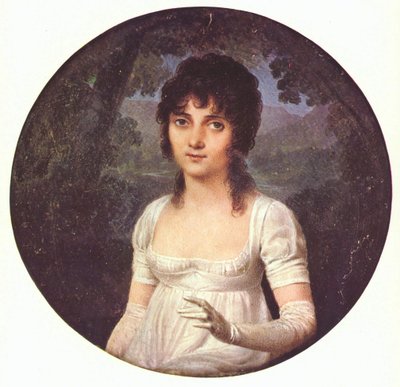 Porträtt av Christine Boyer av Jean Baptiste Isabey