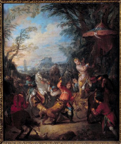 Kinesisk jaktmålning av Jean Baptiste Pater av Jean Baptiste Joseph Pater