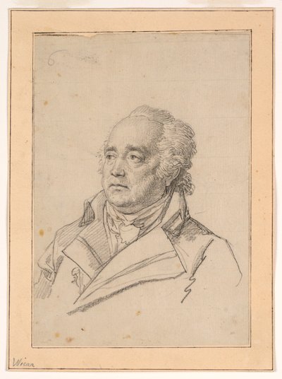 Porträtt av en man, Giuseppe Valadier av Jean Baptiste Joseph Wicar