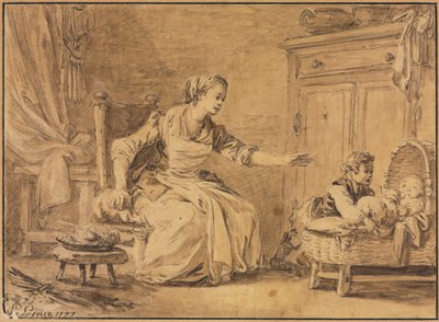 Moderlig omsorg av Jean Baptiste Le Prince