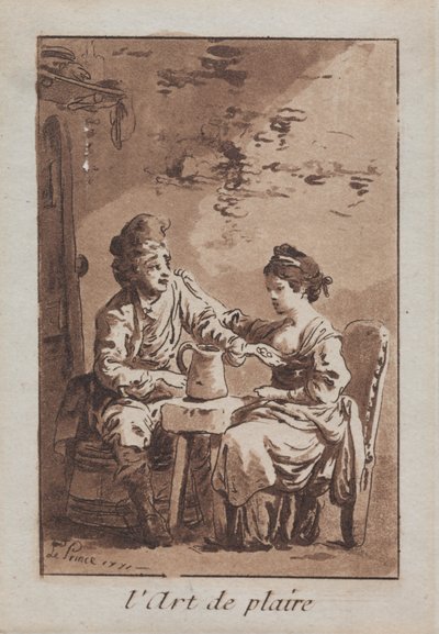 Konsten att behaga, 1771. av Jean Baptiste Le Prince