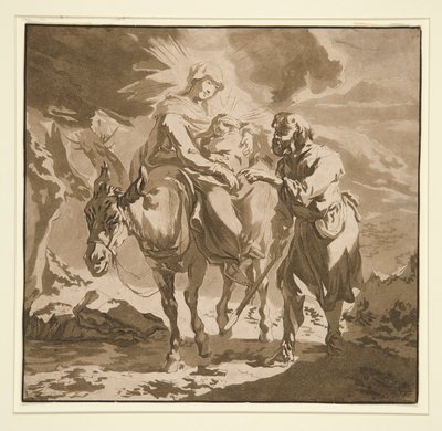 Flygningen till Egypten av Jean Baptiste Le Prince