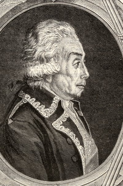 Greve Nicolas Luckner, graverad av Pannemaker-Ligny, från 